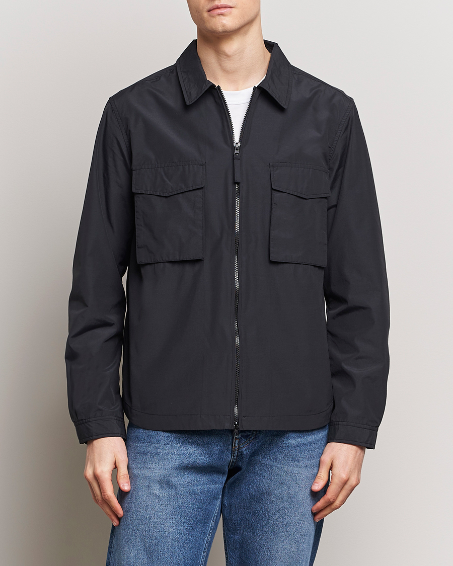 Mies | Kauluspaidat | A Day's March | Buxton Nylon Overshirt Black