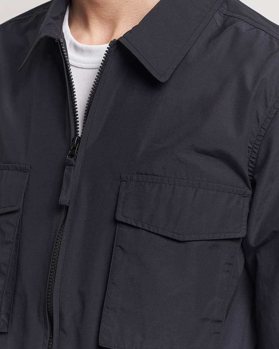 Mies | Kauluspaidat | A Day's March | Buxton Nylon Overshirt Black