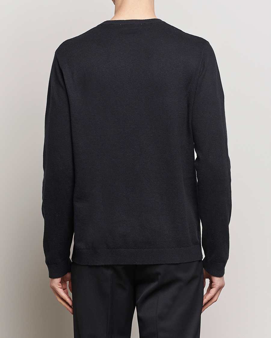 Mies | Puserot | A Day's March | Alagon Cotton/Linen Crew Black