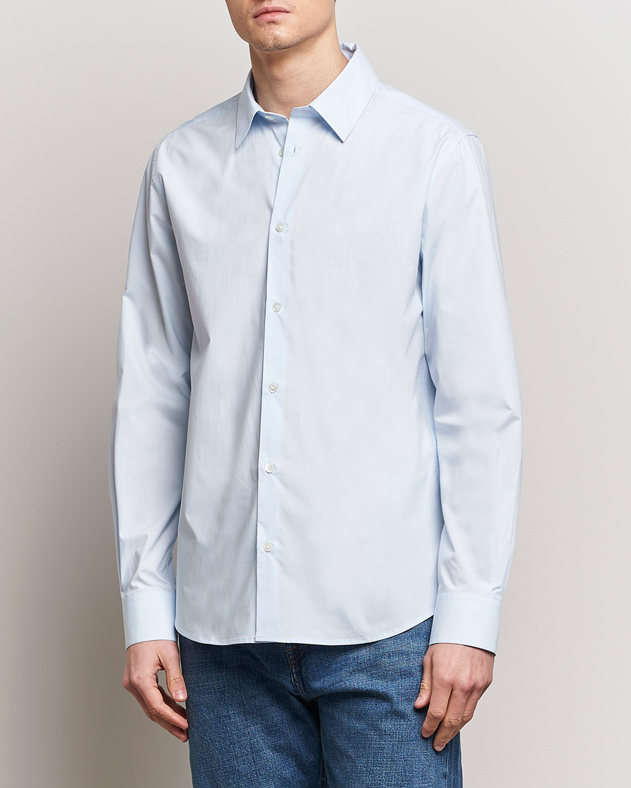 Mies | A Day's March | A Day's March | Tipton Poplin Shirt Sky Blue