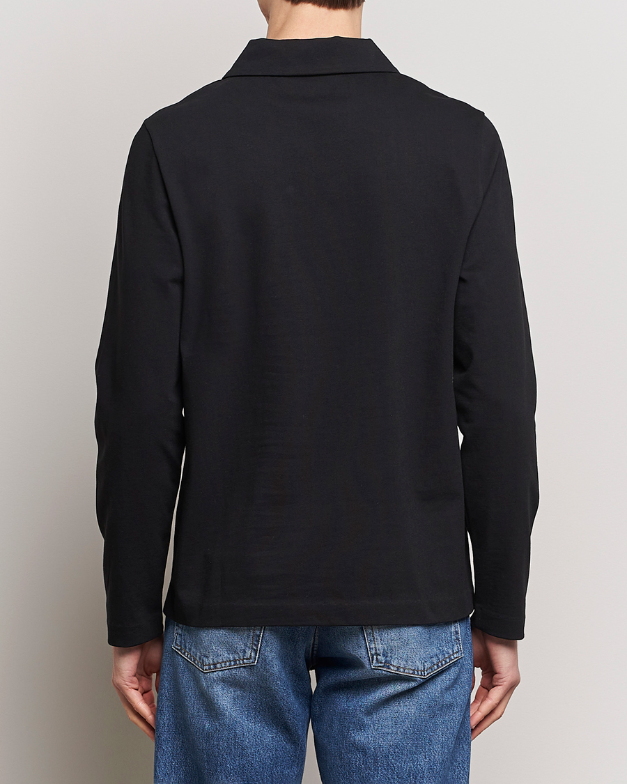 Mies | Puserot | A Day's March | Branford Long Sleeve Polo Black