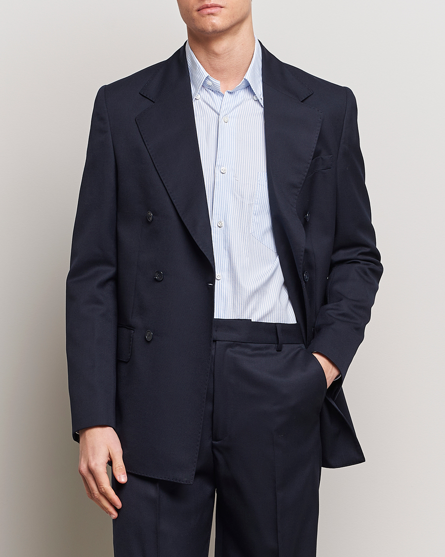 Mies | Arkipuku | A Day's March | Welland Double Breasted Blazer Navy