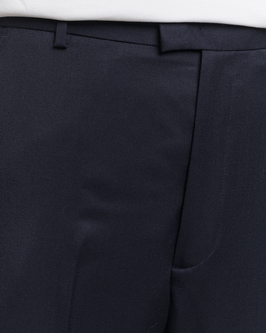 Mies | Housut | A Day's March | Edward Relaxed Wool Trousers Navy