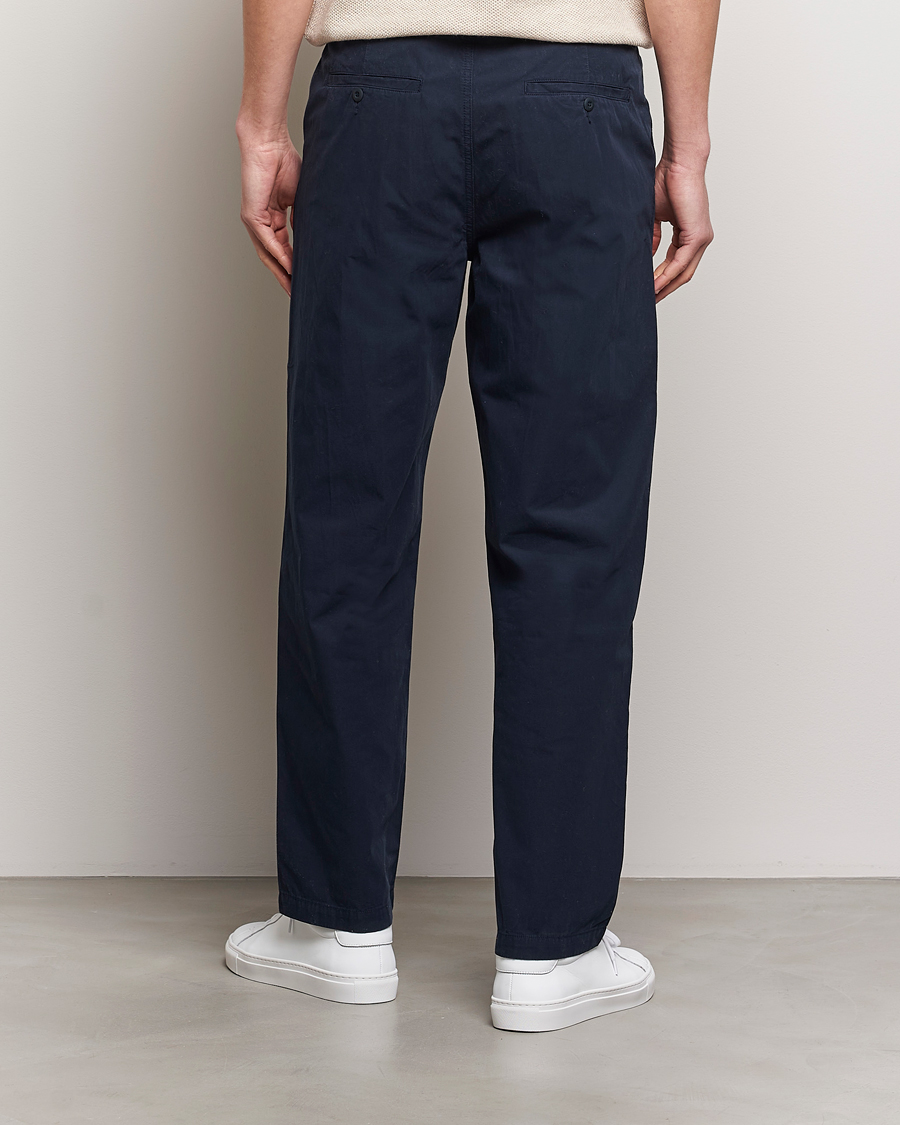 Mies | Housut | A Day's March | Redwood Light Cotton Trousers Navy