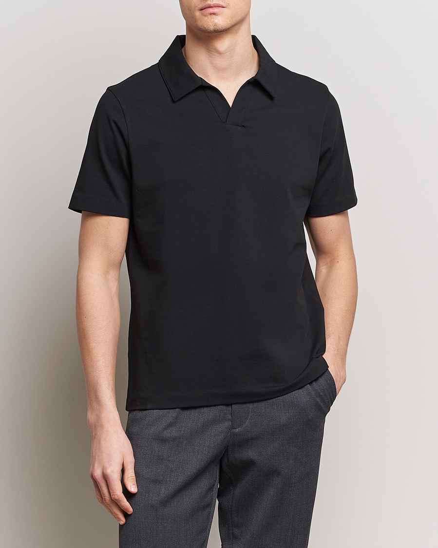 Mies | Lyhythihaiset pikeepaidat | A Day's March | Greylock Jersey Polo Black