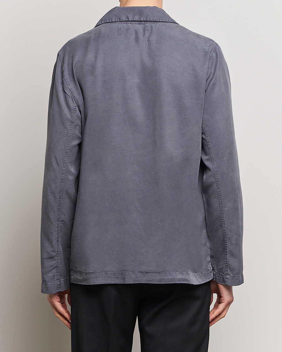 Mies | Kauluspaidat | A Day's March | Chase Camp Collar Lyocell Shirt Dark Grey