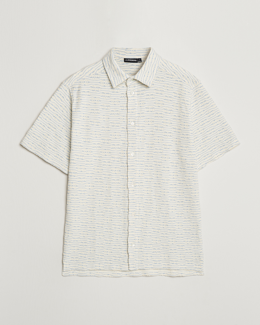 Mies | Kauluspaidat | J.Lindeberg | Torpa Structure Shirt Chambray Blue