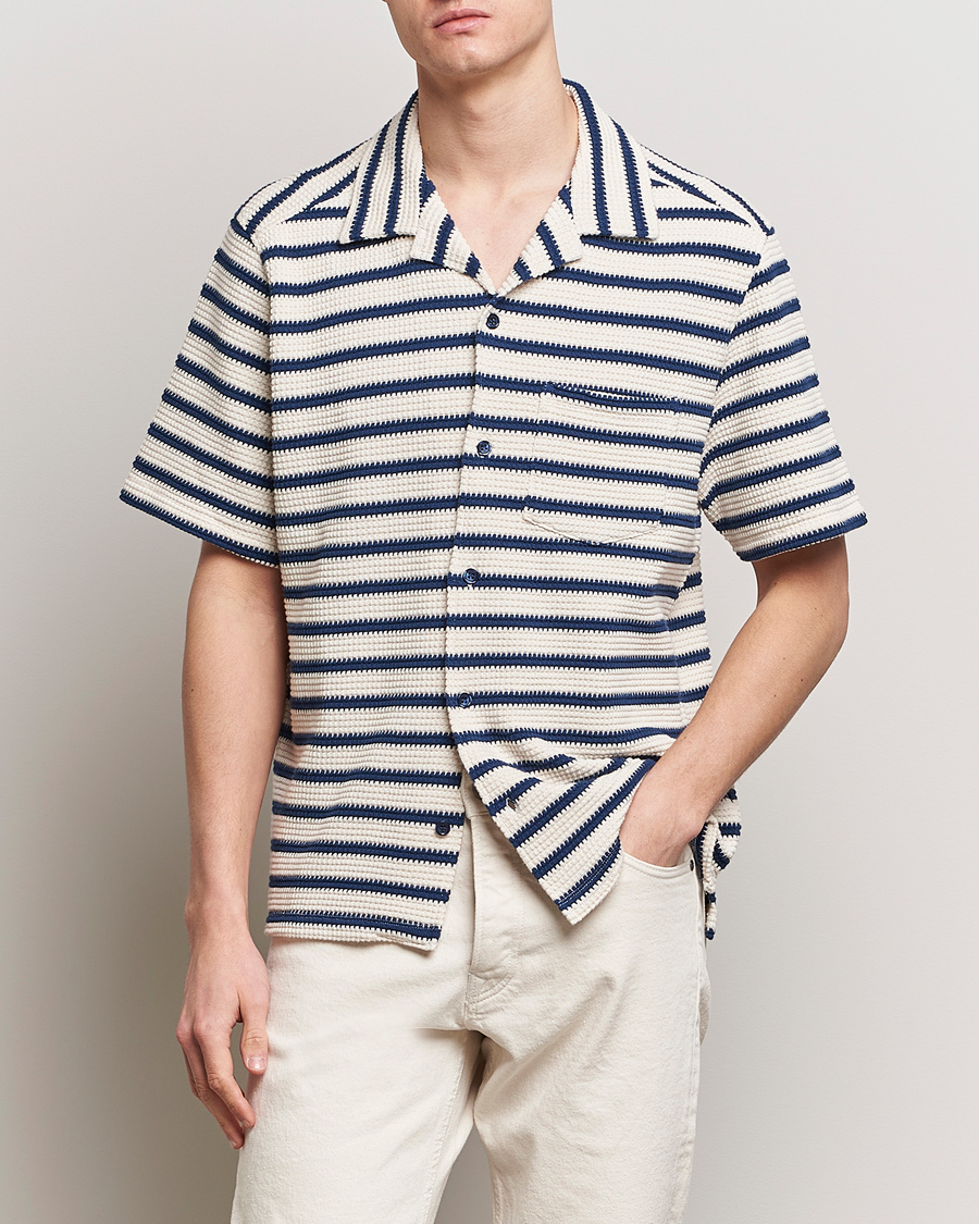 Mies | Osastot | J.Lindeberg | Tiro Resort Stripe Shirt Estate Blue