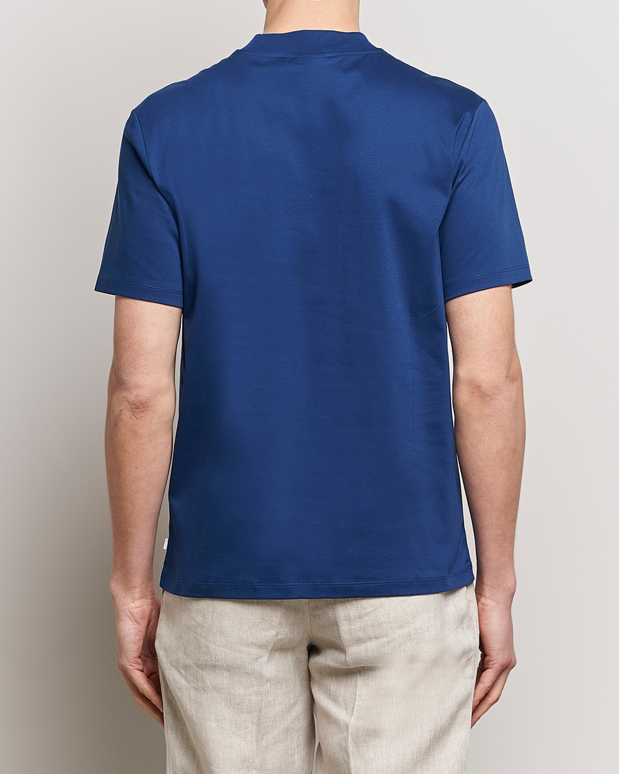 Mies | T-paidat | J.Lindeberg | Ace Mock Neck T-Shirt Estate Blue