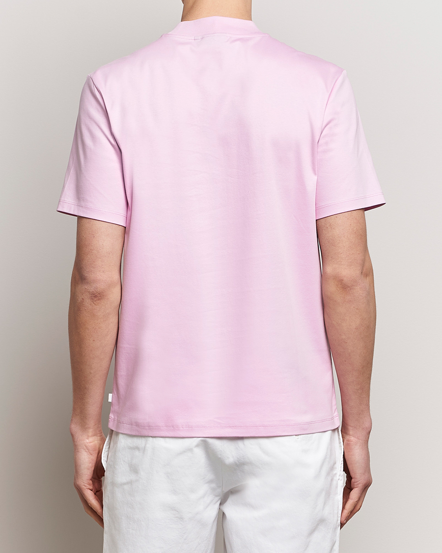 Mies | T-paidat | J.Lindeberg | Ace Mock Neck T-Shirt Pink Lavender