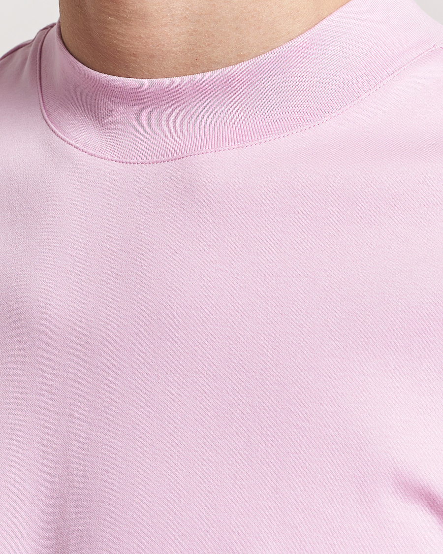 Mies | T-paidat | J.Lindeberg | Ace Mock Neck T-Shirt Pink Lavender