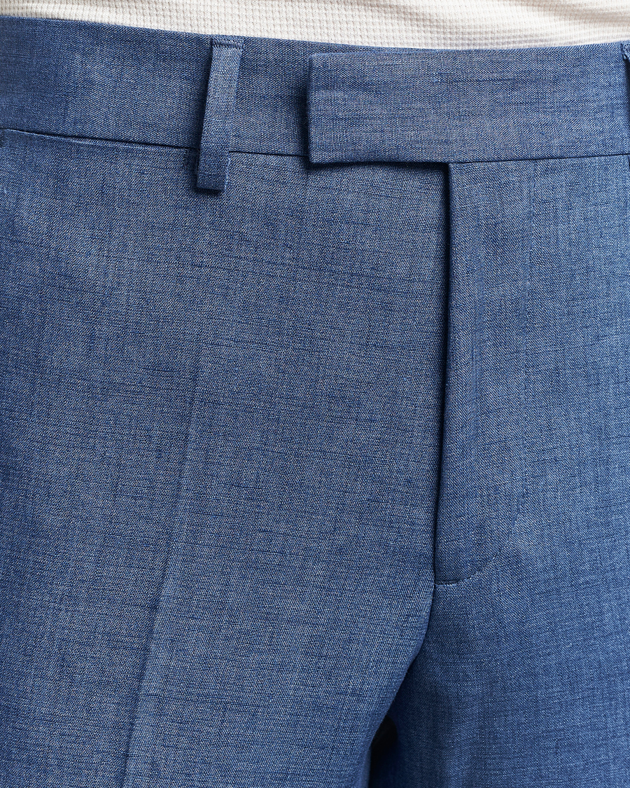 Mies | Housut | J.Lindeberg | Grant Super Linen Pants Chambray Blue