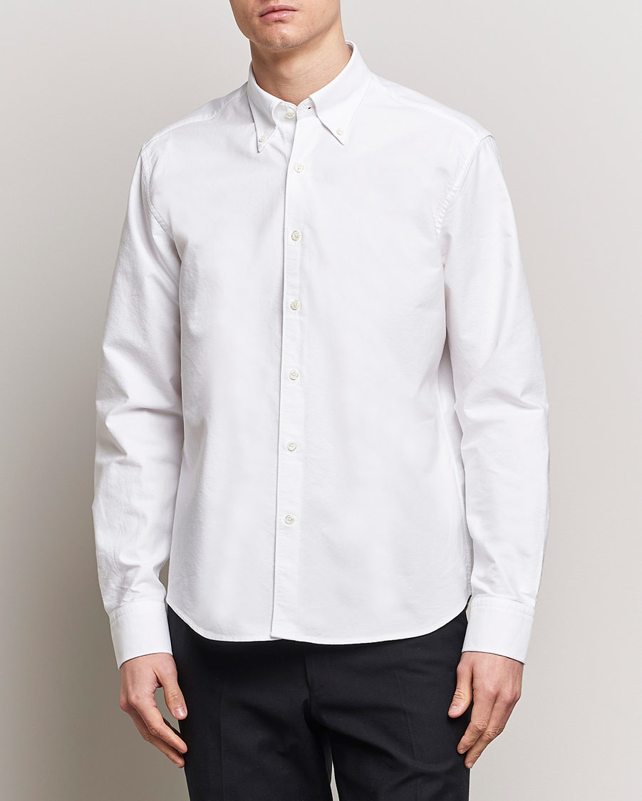 Mies | Uutuudet | Oscar Jacobson | Reg Fit BD Casual Oxford Optical White