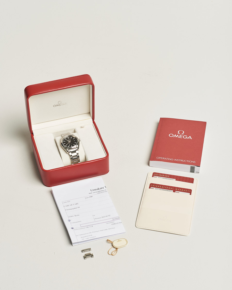 Mies | Omega Pre-Owned Seamaster Aqua Terra Silver | Omega Pre-Owned | Seamaster Aqua Terra Silver