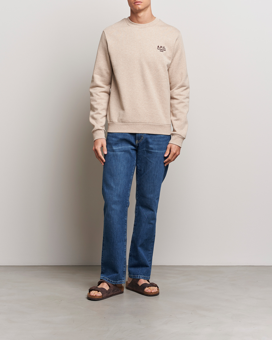 Mies | Puserot | A.P.C. | Rue Madame Sweatshirt Beige Chine