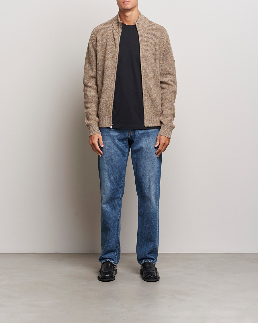 Mies | Puserot | A.P.C. | Heath Merino Wool Cardigan Marron Chine