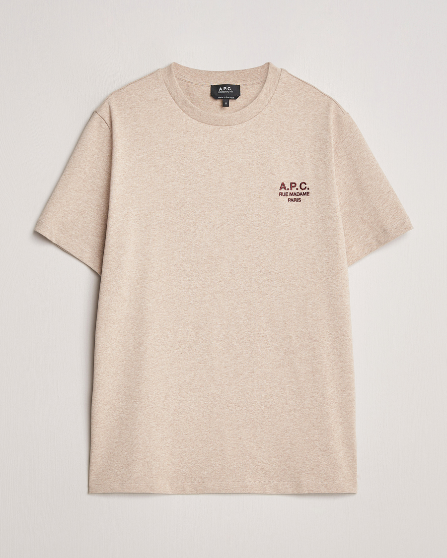 Mies | T-paidat | A.P.C. | Rue Madame T-Shirt Beige Chine