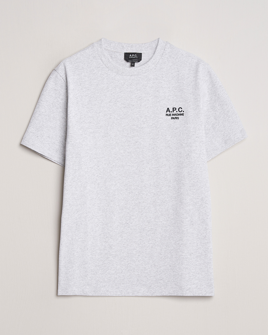 Mies | T-paidat | A.P.C. | Rue Madame T-Shirt Heather Grey
