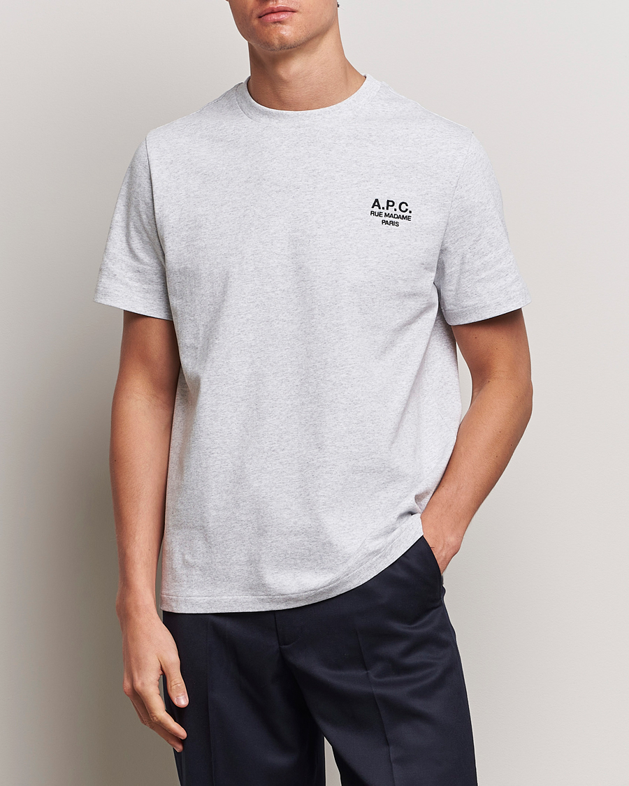 Mies | T-paidat | A.P.C. | Rue Madame T-Shirt Heather Grey
