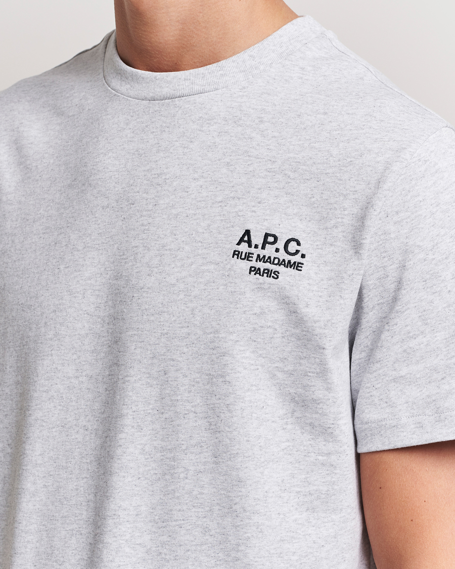 Mies | T-paidat | A.P.C. | Rue Madame T-Shirt Heather Grey