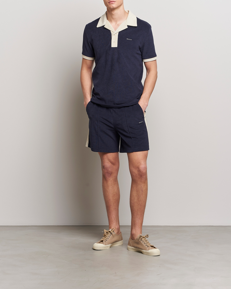 Mies | Pikeet | GANT | Towelling Resort Collar Polo Evening Blue