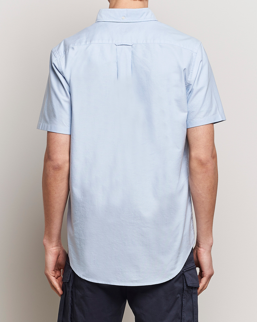 Mies | Kauluspaidat | Gant | Regular Short Sleeve Oxford Shirt Light Blue