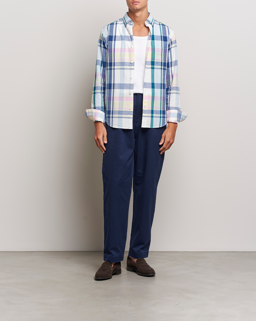 Mies | Kauluspaidat | GANT | Reg Seersucker Madras Shirt Multi