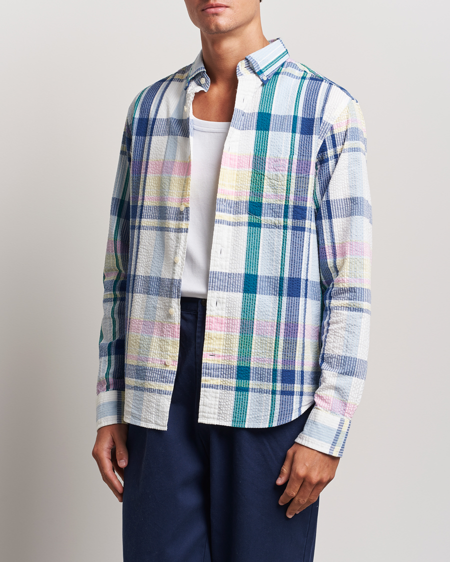 Mies | Kauluspaidat | GANT | Reg Seersucker Madras Shirt Multi