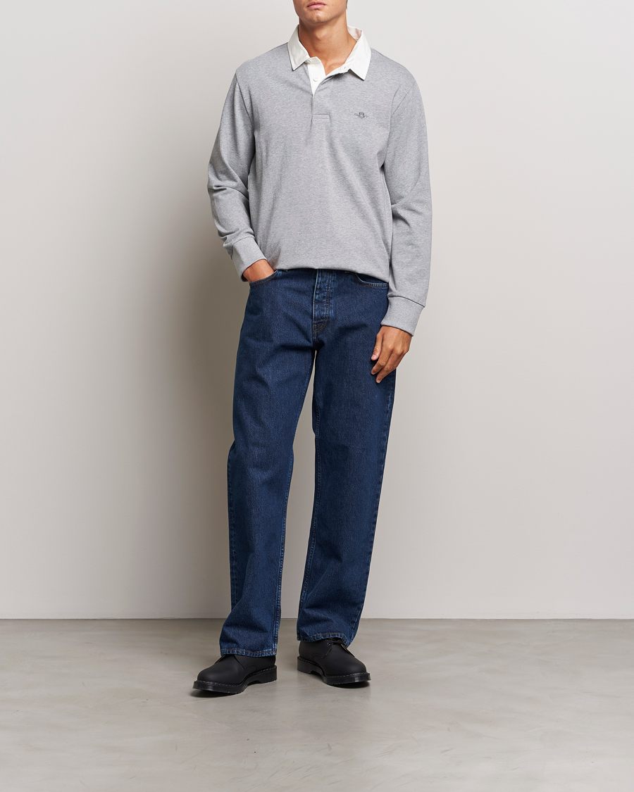 Mies | Puserot | GANT | Reg Shield Heavy Rugger Grey Melange
