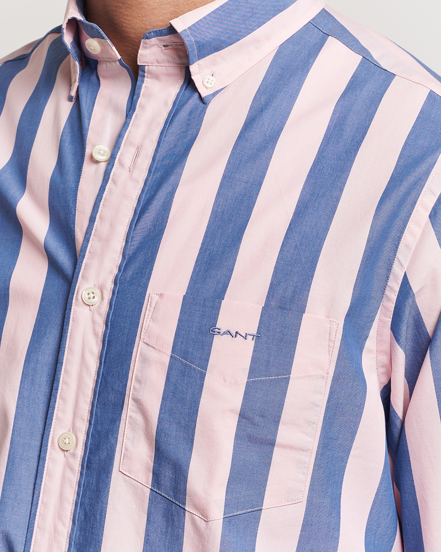 Mies | Kauluspaidat | GANT | Reg Poplin Parasol Stripe Shirt Blushing Pink