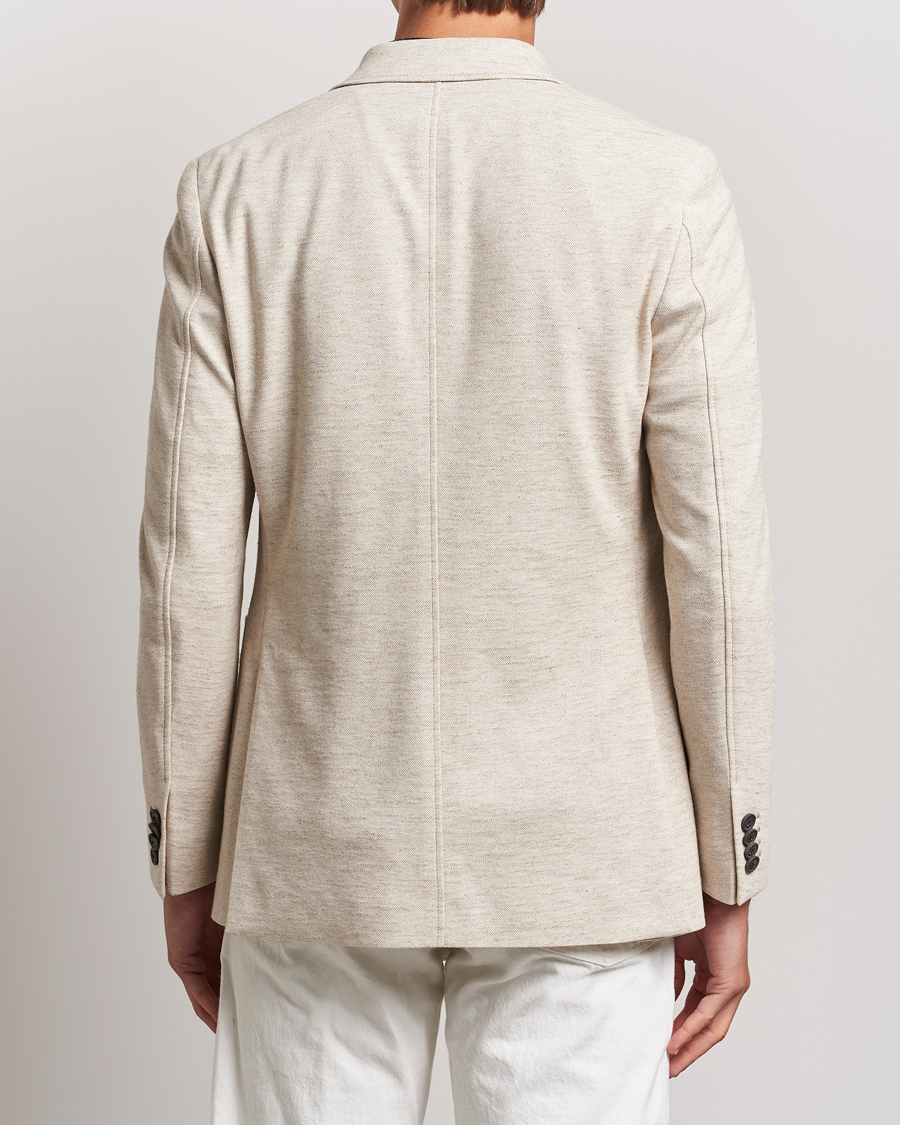 Mies | Pikkutakit | GANT | Slim Cotton/Linen Jersey Blazer Seed Melange