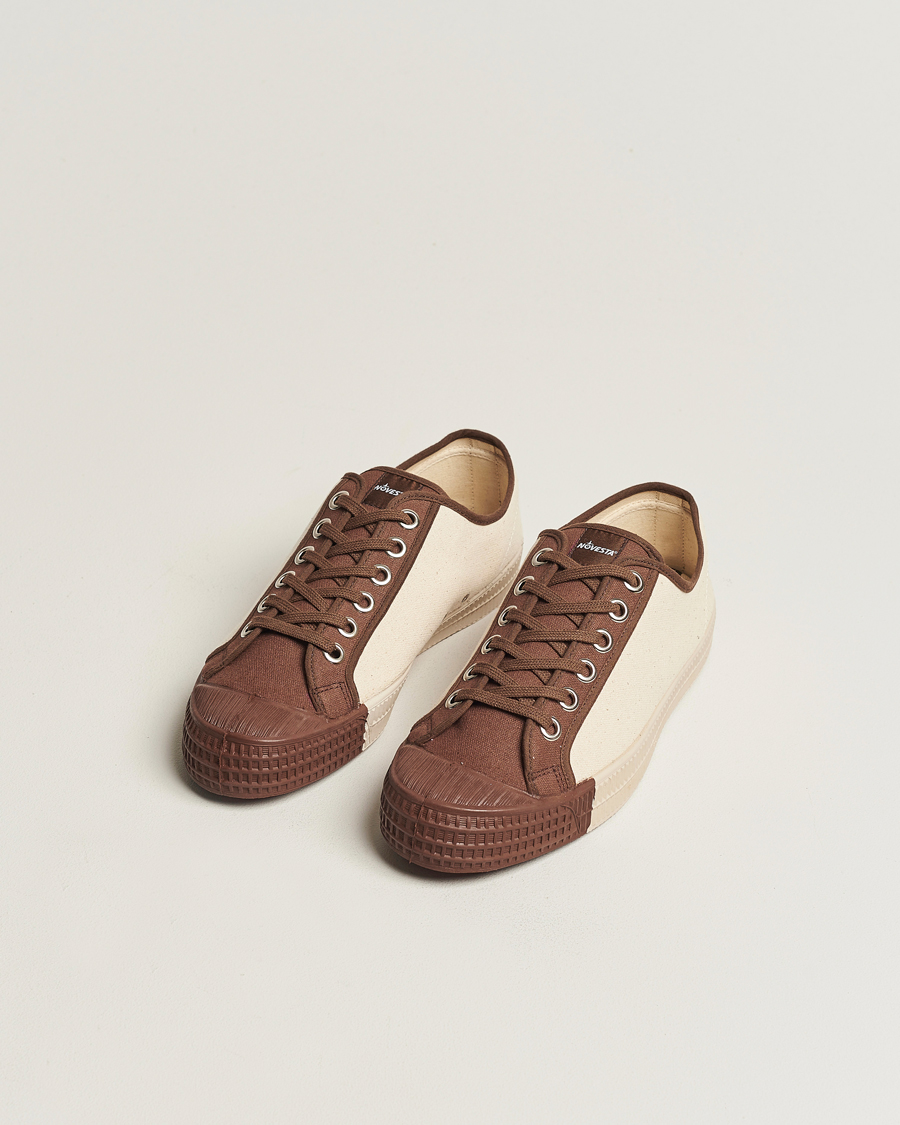Mies | Novesta Star Master Coloured Toe Sneaker Brown/Wheat | Novesta | Star Master Coloured Toe Sneaker Brown/Wheat