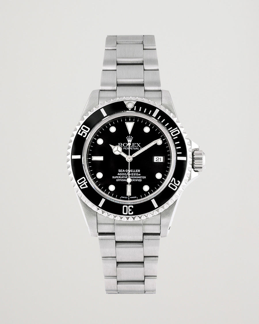 Mies | Rolex Pre-Owned Sea Dweller 16600 Oyster Perpetual Steel Black | Rolex Pre-Owned | Sea Dweller 16600 Oyster Perpetual Steel Black