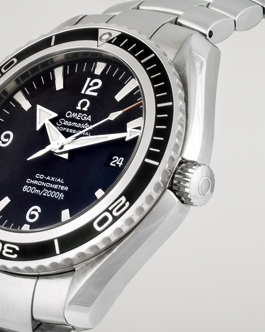 Mies | Omega Pre-Owned Seamaster Planet Ocean 2200.50.00 Steel Black Silver | Omega Pre-Owned | Seamaster Planet Ocean 2200.50.00 Steel Black Silver