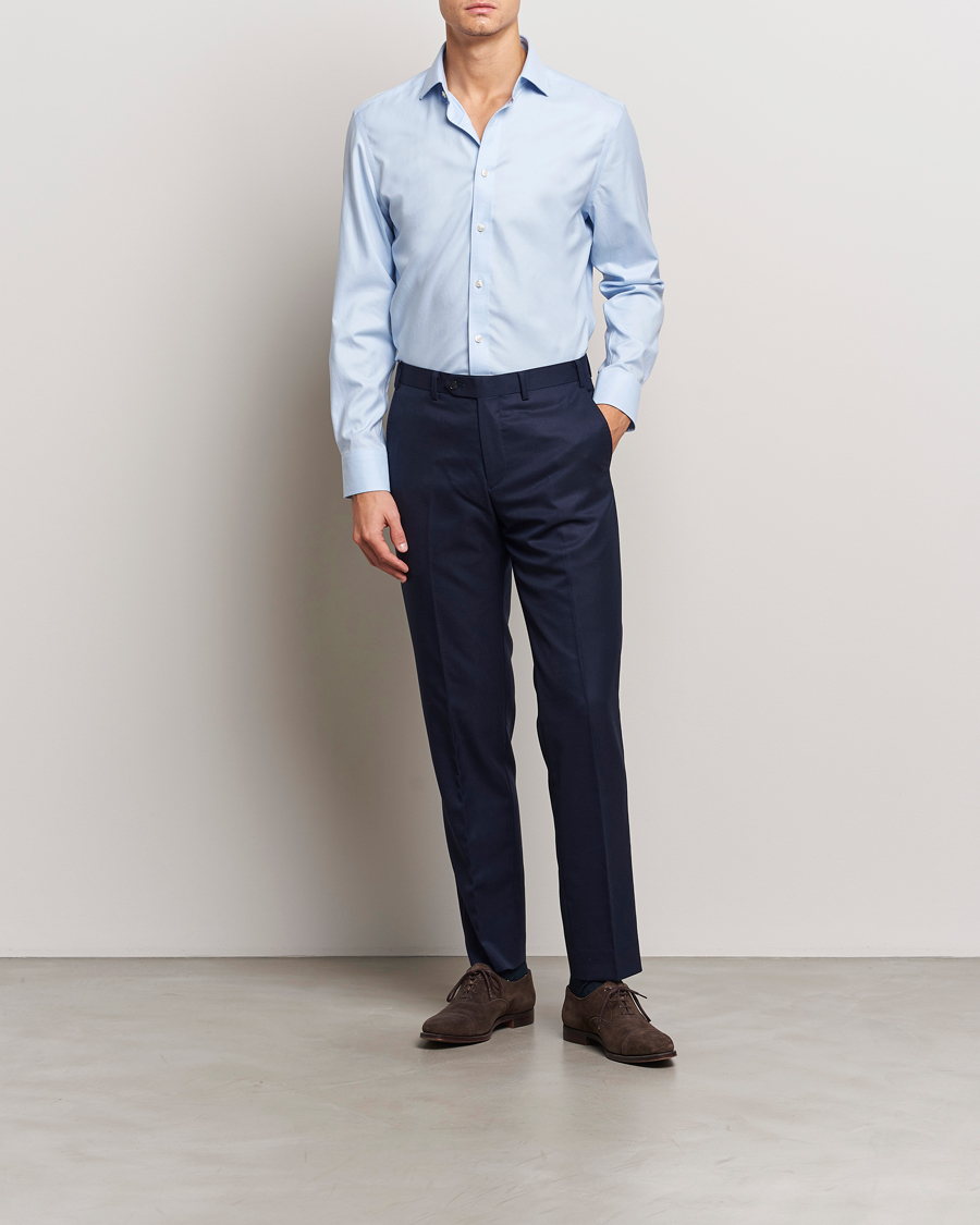 Mies | Kauluspaidat | Charles Tyrwhitt | Slim Fit Non Iron Cotton Twill Shirt Sky