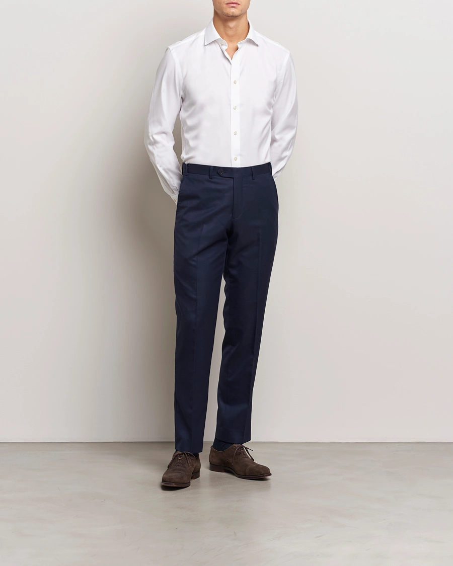 Mies | Kauluspaidat | Charles Tyrwhitt | Slim Fit Non Iron Cotton Twill Shirt White
