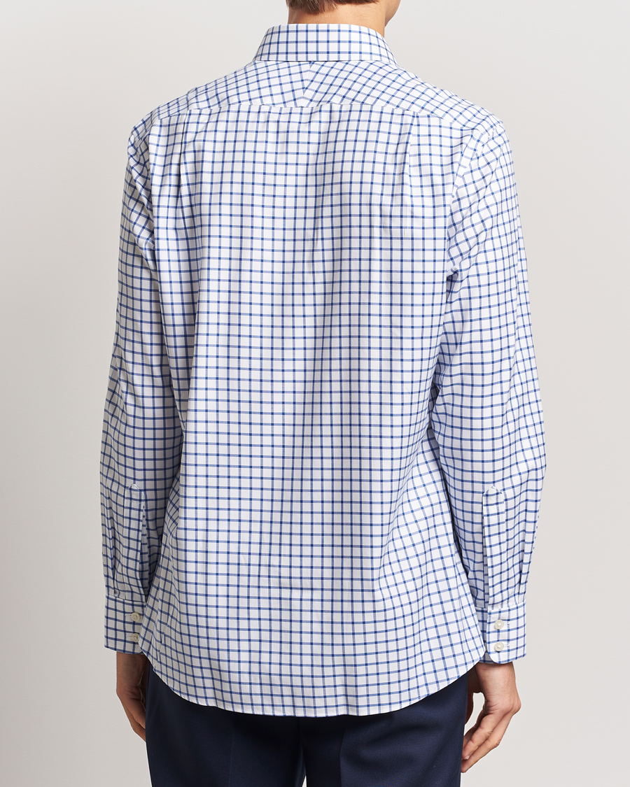 Mies | Kauluspaidat | Charles Tyrwhitt | Slim Fit Non Iron Grid Check Shirt Royal Blue