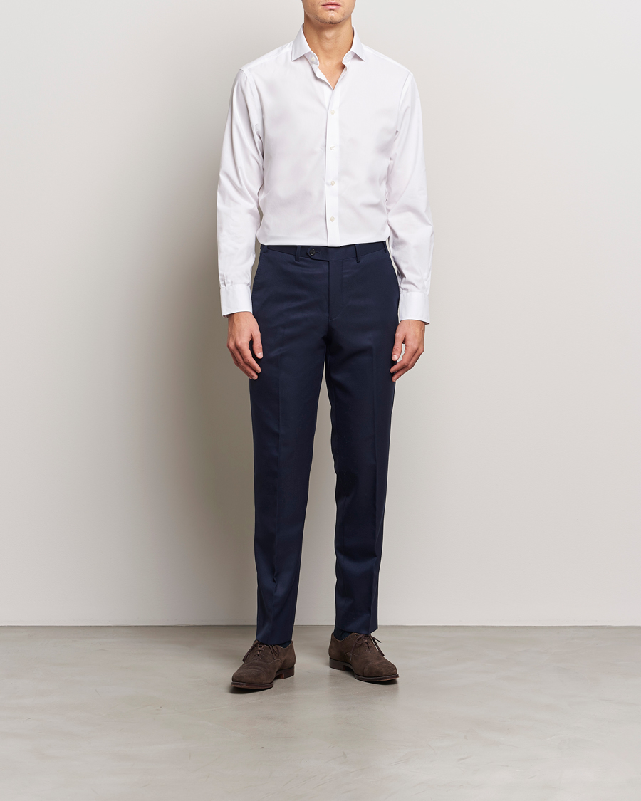Mies | Kauluspaidat | Charles Tyrwhitt | Slim Fit Non Iron Poplin Cut Away Shirt White