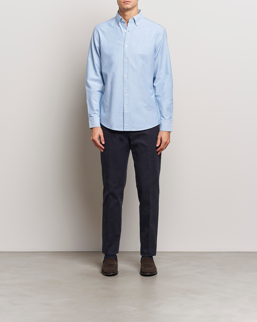 Mies | Kauluspaidat | Charles Tyrwhitt | Button Down Stretch Oxford Shirt Sky Blue