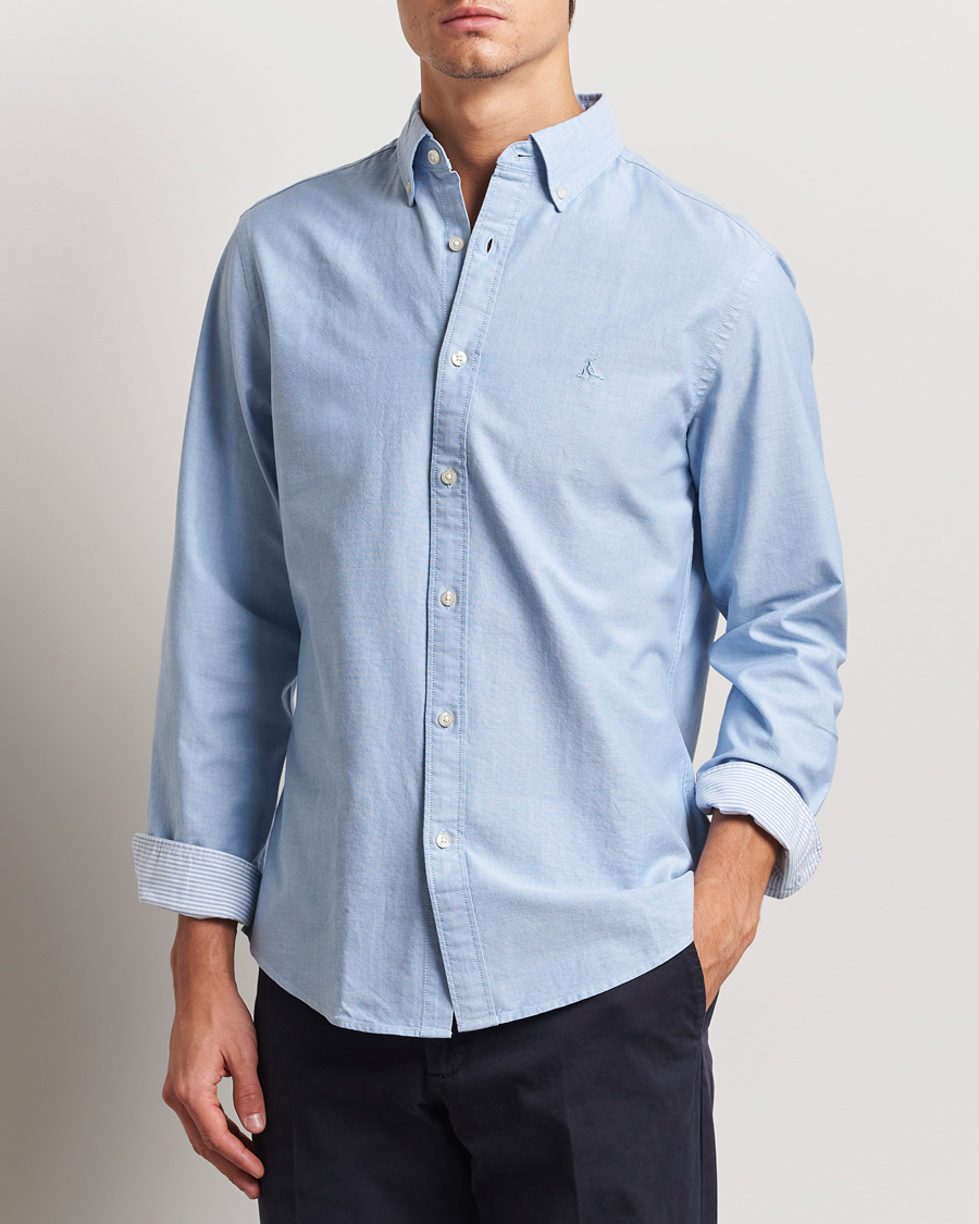 Mies | Kauluspaidat | Charles Tyrwhitt | Button Down Stretch Oxford Shirt Sky Blue