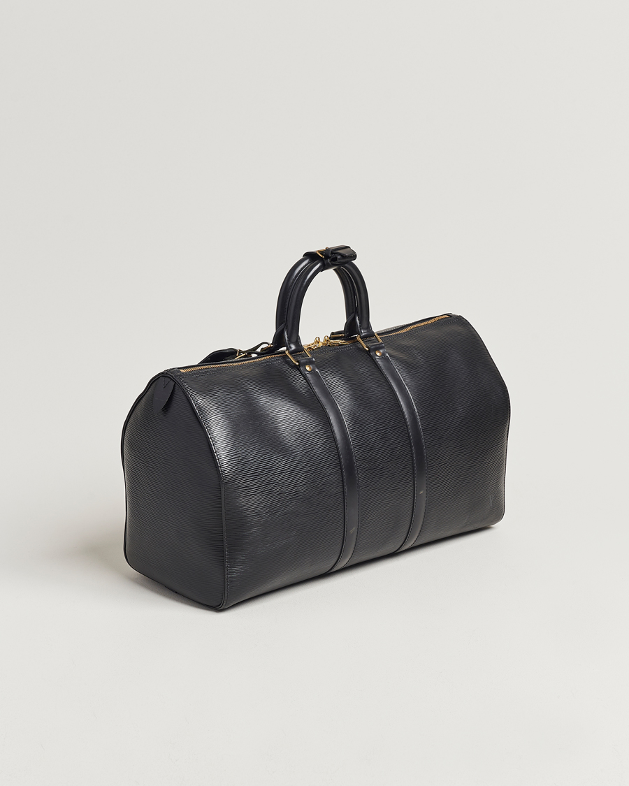 Mies | Uudet tuotekuvat | Louis Vuitton Pre-Owned | Keepall 50 Epi Leather Travel Bag Black
