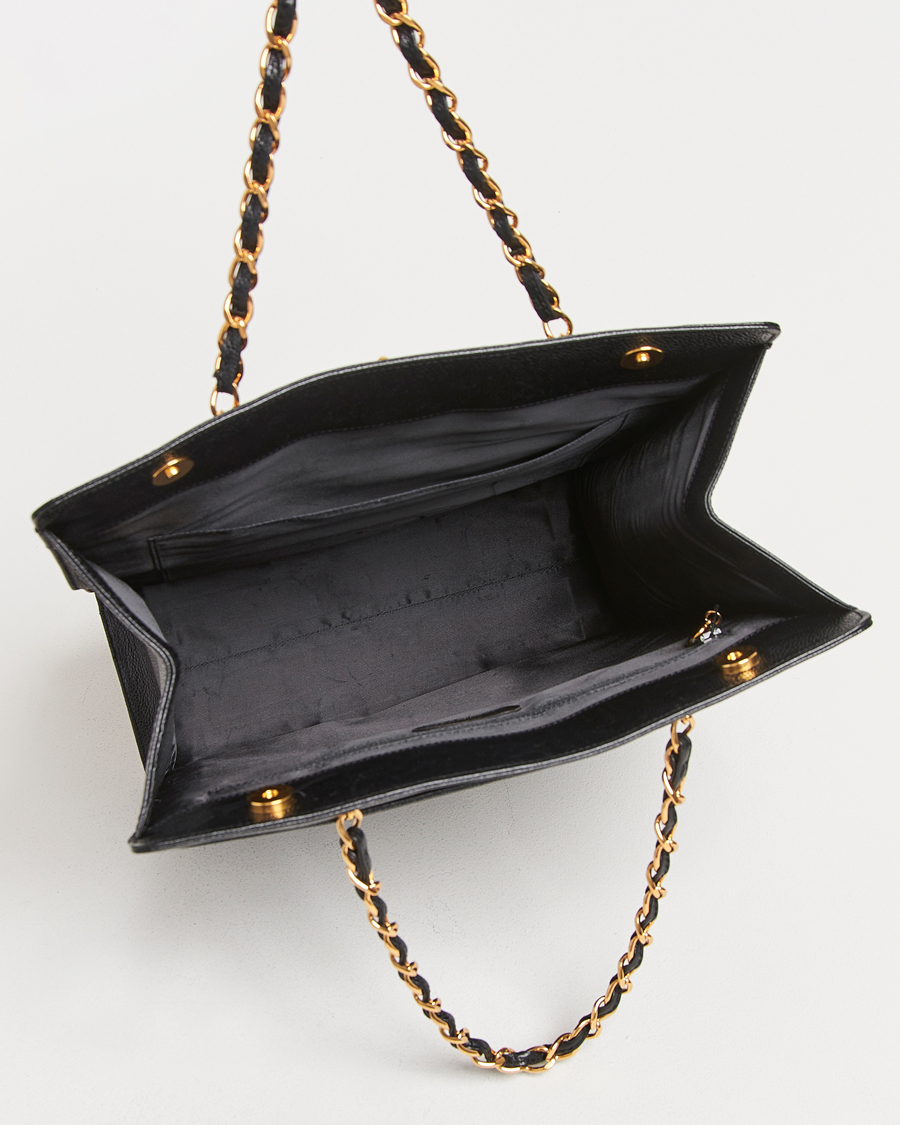 Mies | Chanel Pre-Owned Chain Tote Bag Black | Chanel Pre-Owned | Chain Tote Bag Black