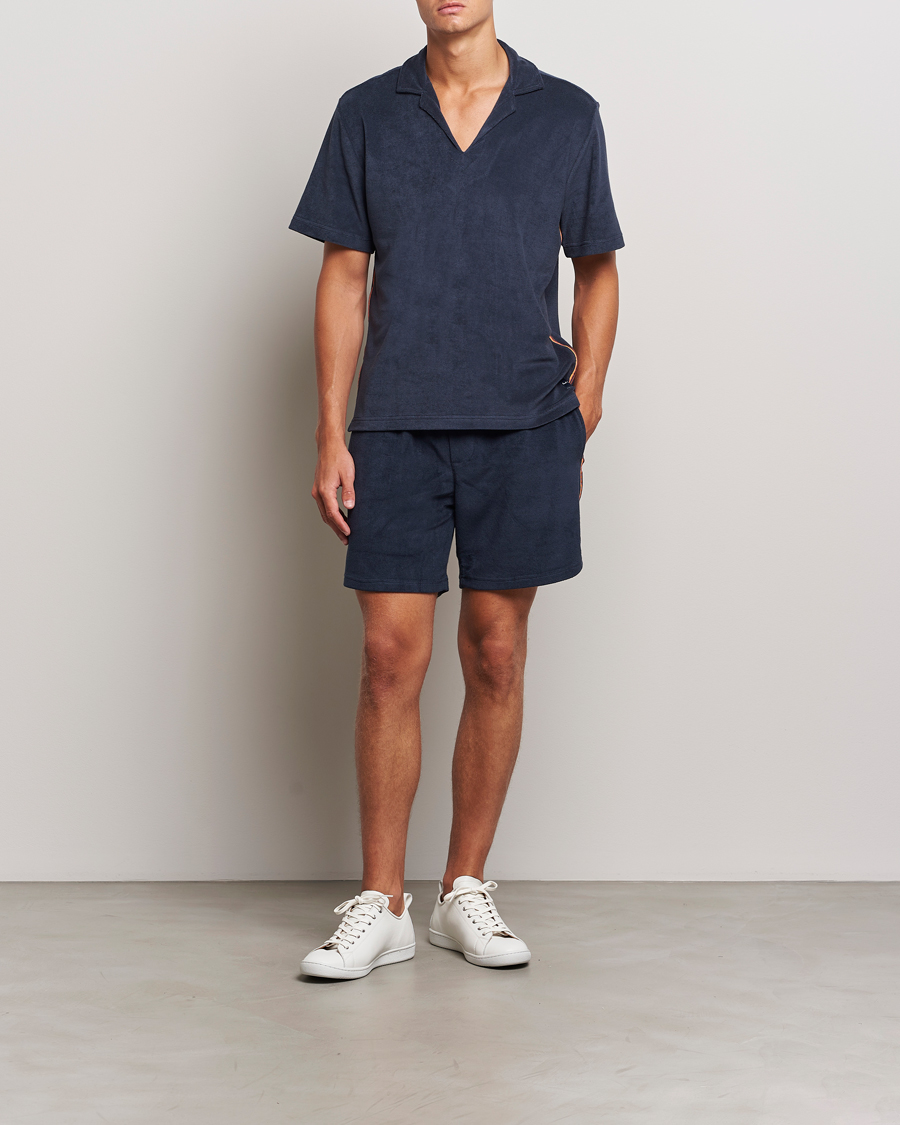 Mies | Pikeet | Paul Smith | Stripe Towelling Polo Navy