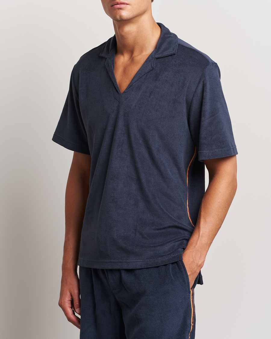 Mies | Pikeet | Paul Smith | Stripe Towelling Polo Navy