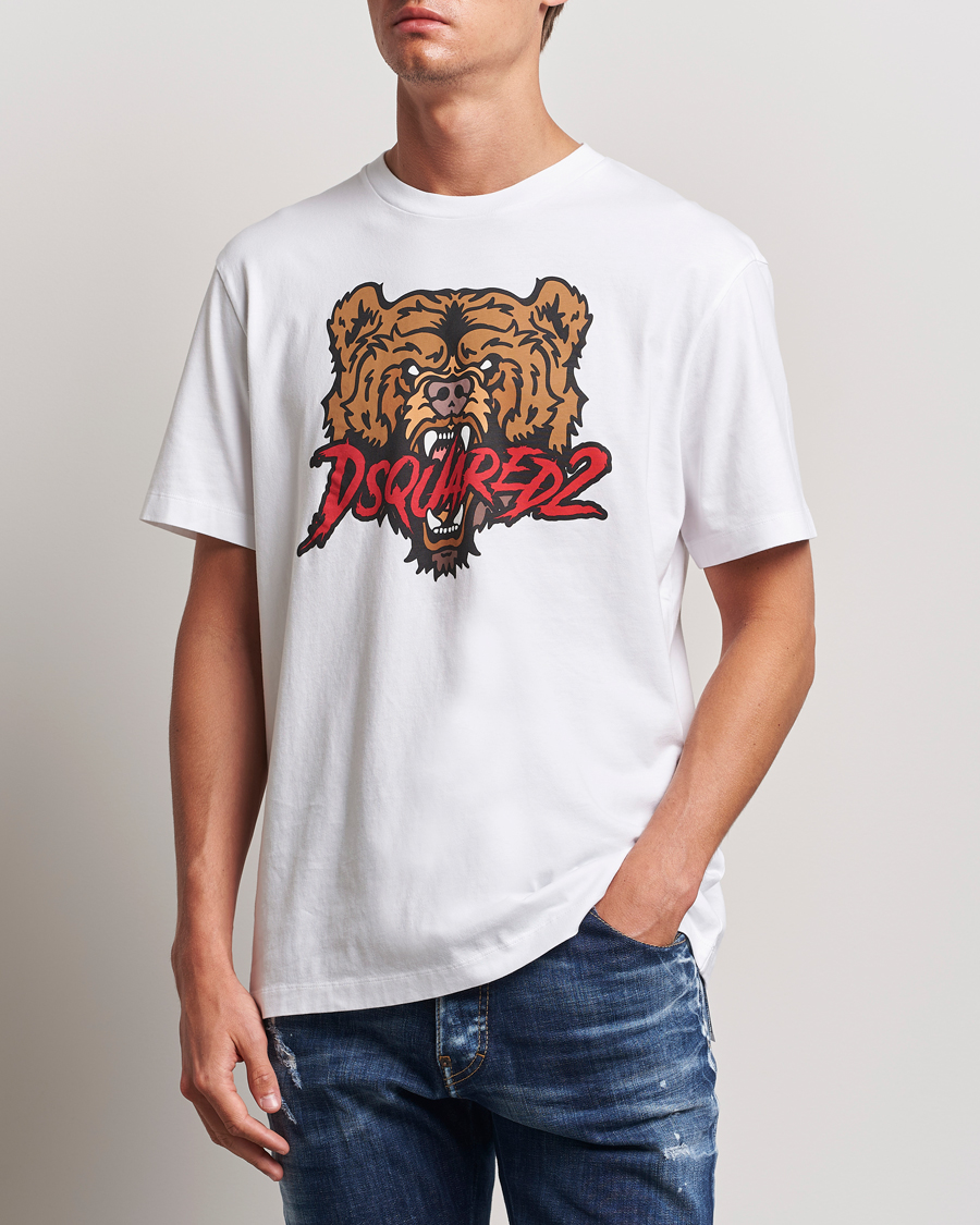 Mies |  | Dsquared2 | Bear T-Shirt White