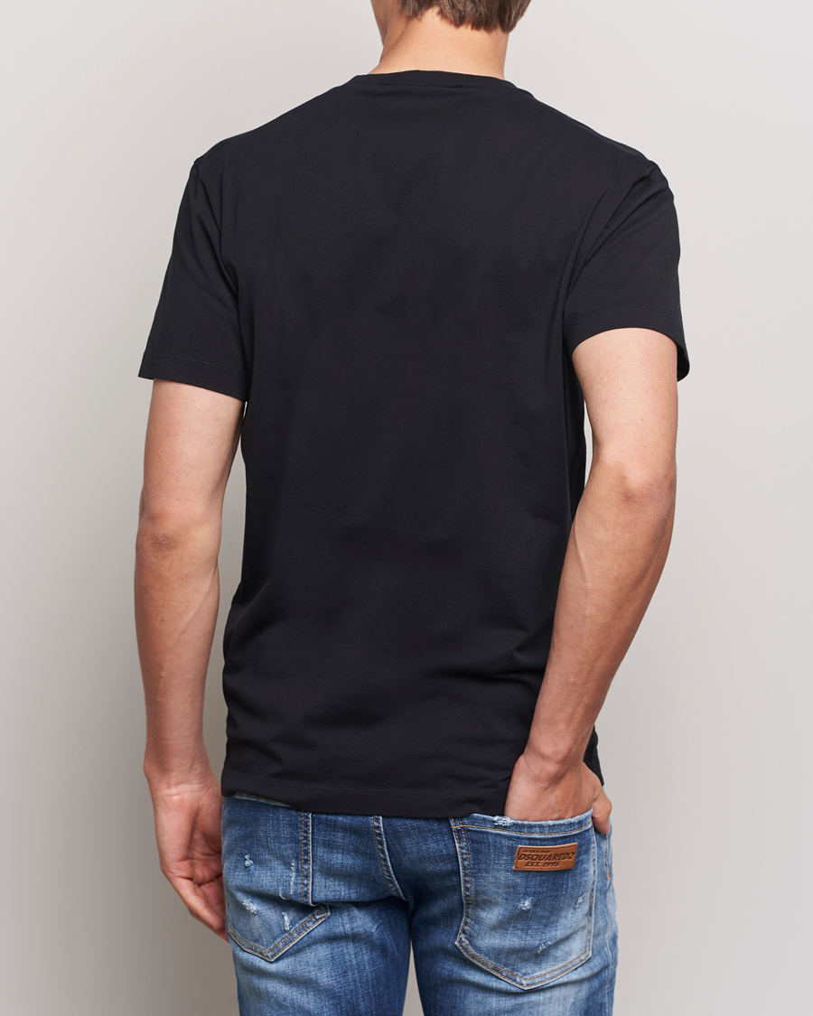 Mies | T-paidat | Dsquared2 | Small Leaf T-Shirt Black