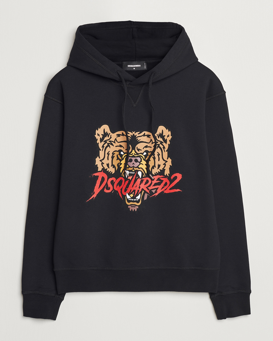 Mies | Puserot | Dsquared2 | Bear Hoodie Black