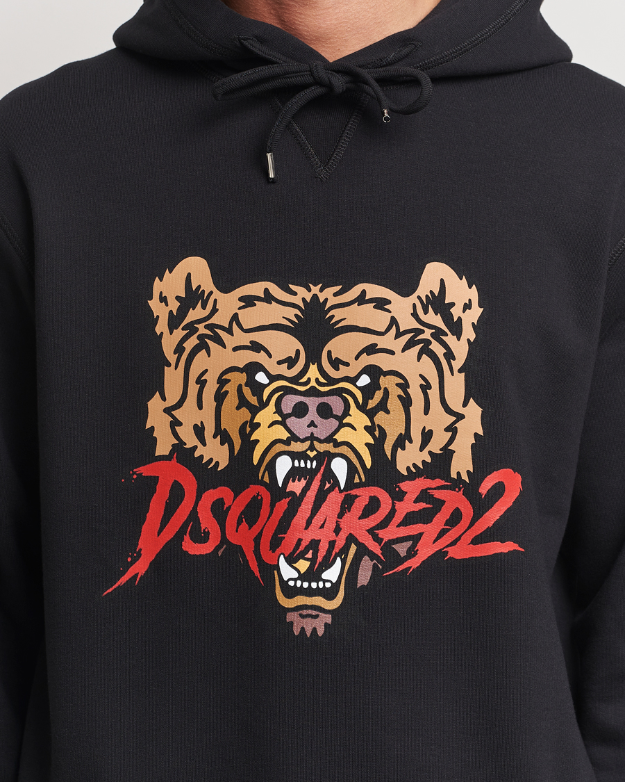 Mies | Puserot | Dsquared2 | Bear Hoodie Black