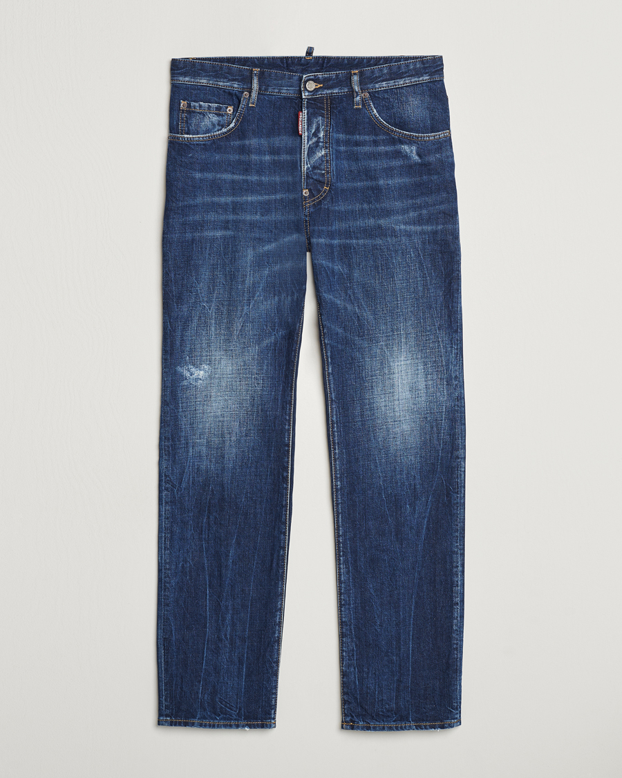 Mies | Farkut | Dsquared2 | 642 Loose Jeans Medium Blue