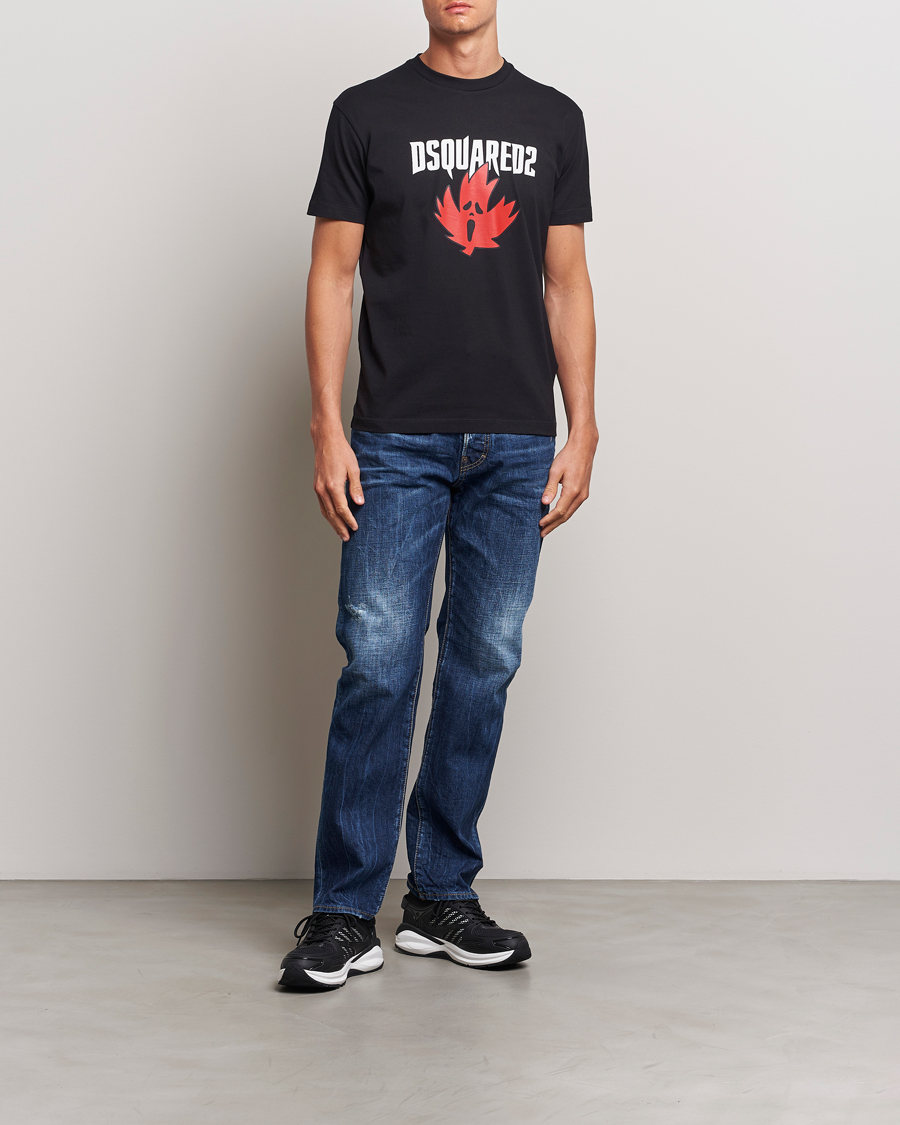 Mies | Farkut | Dsquared2 | 642 Loose Jeans Medium Blue